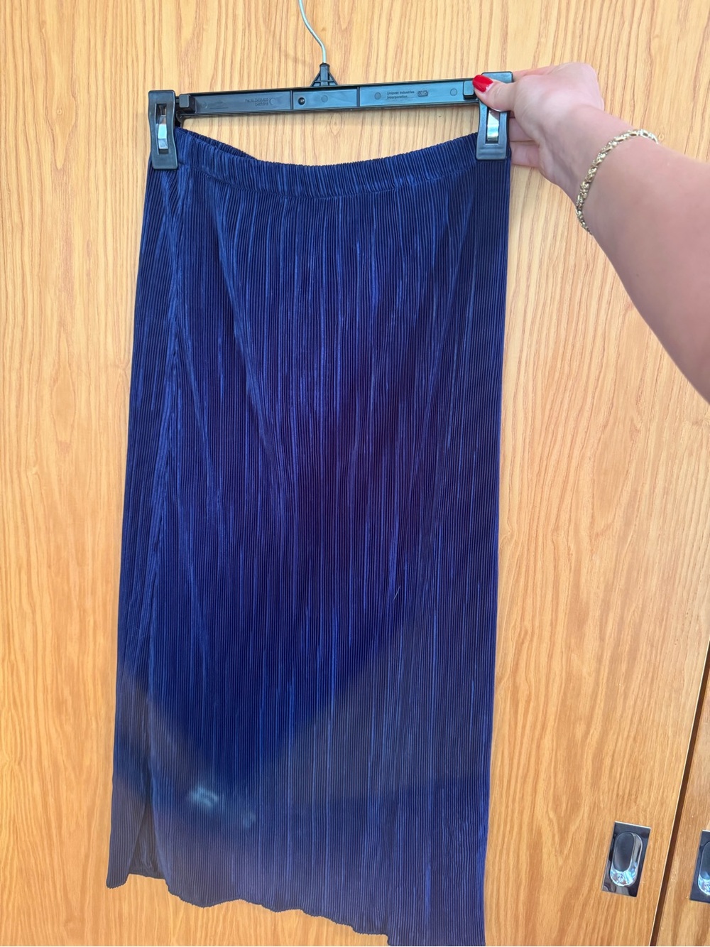 J crew size xs Women's Navy Pleated Midi Skirt